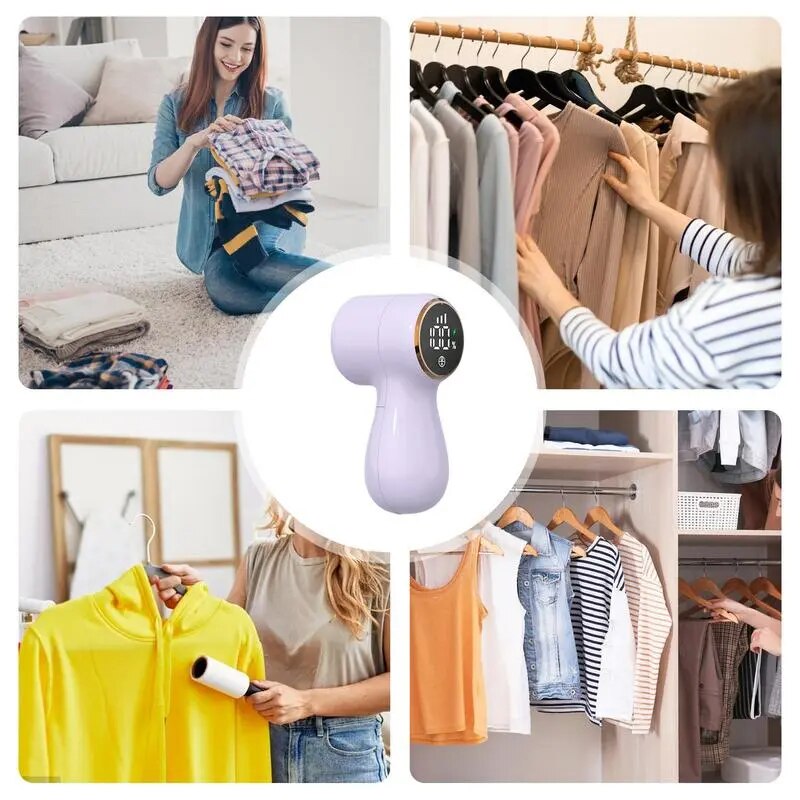 Lint Remover For Clothes Rechargeable Fabric Shaver With 3 Speed Settings 1000mAh Portable Lint Remover Fabric Lint Shaver Fuzz