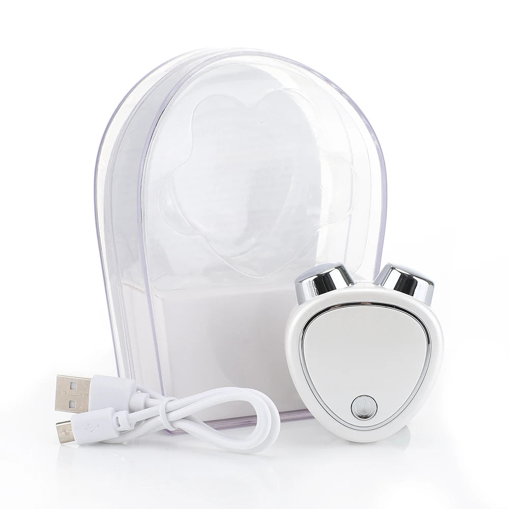 EMS Micro Current Beauty Instrument Mini Portable Face Slimming Sonic Vibration Massager Lifting Firming Skin Diminish Fine Line