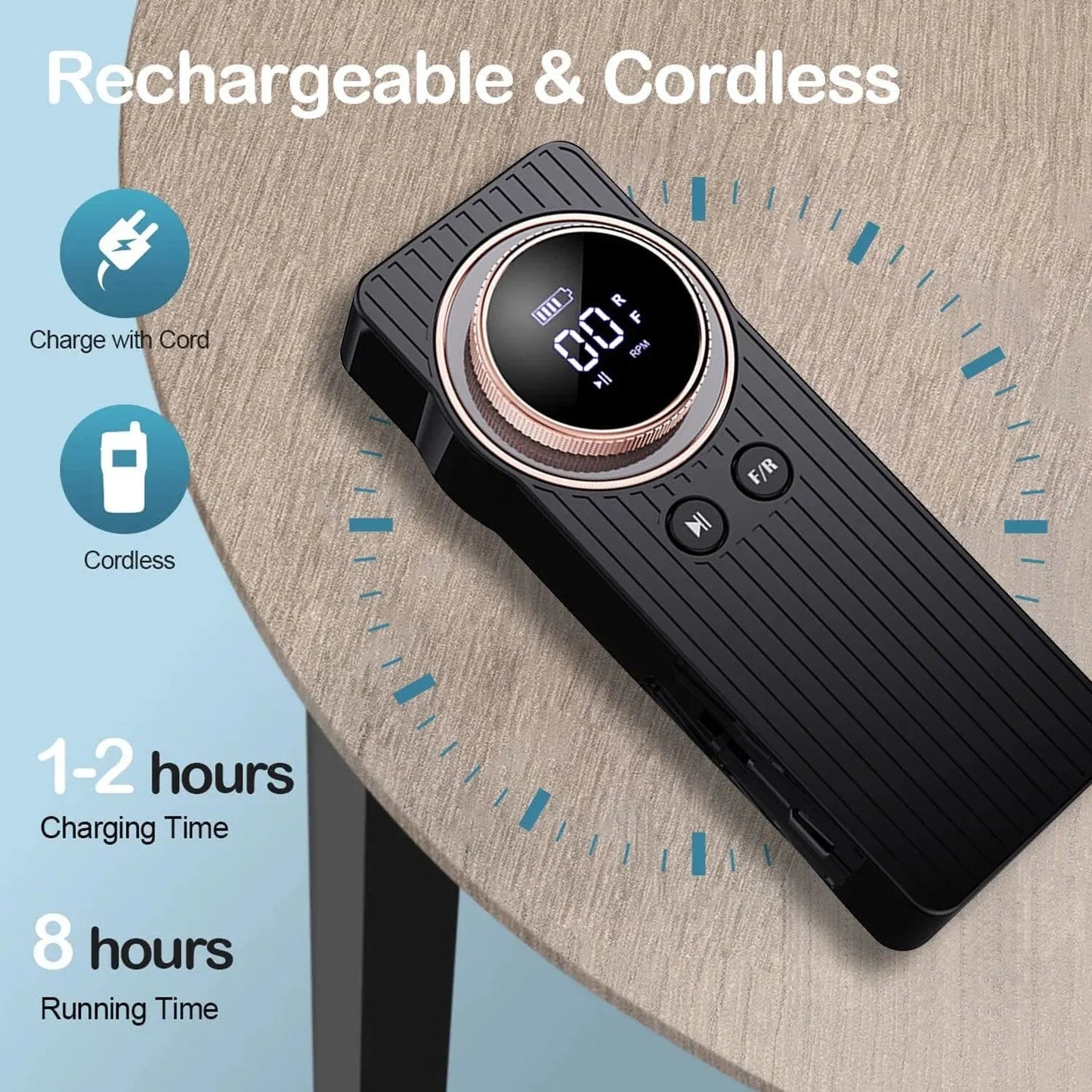 35000RPM Nail Drill Machine Electric Portable Nail File Rechargeable Nail Sander for Gel Nails Polishing For Home Manicure Salon