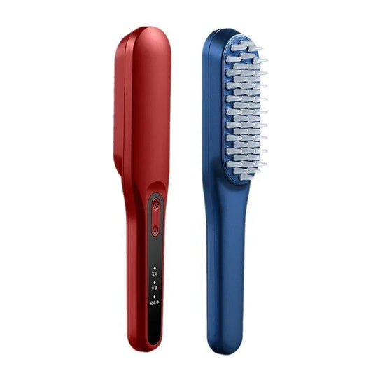 Electric Scalp Massage Comb Red and Blue Light Head Massager Hair Growth Device Healthy Hair Massage Comb