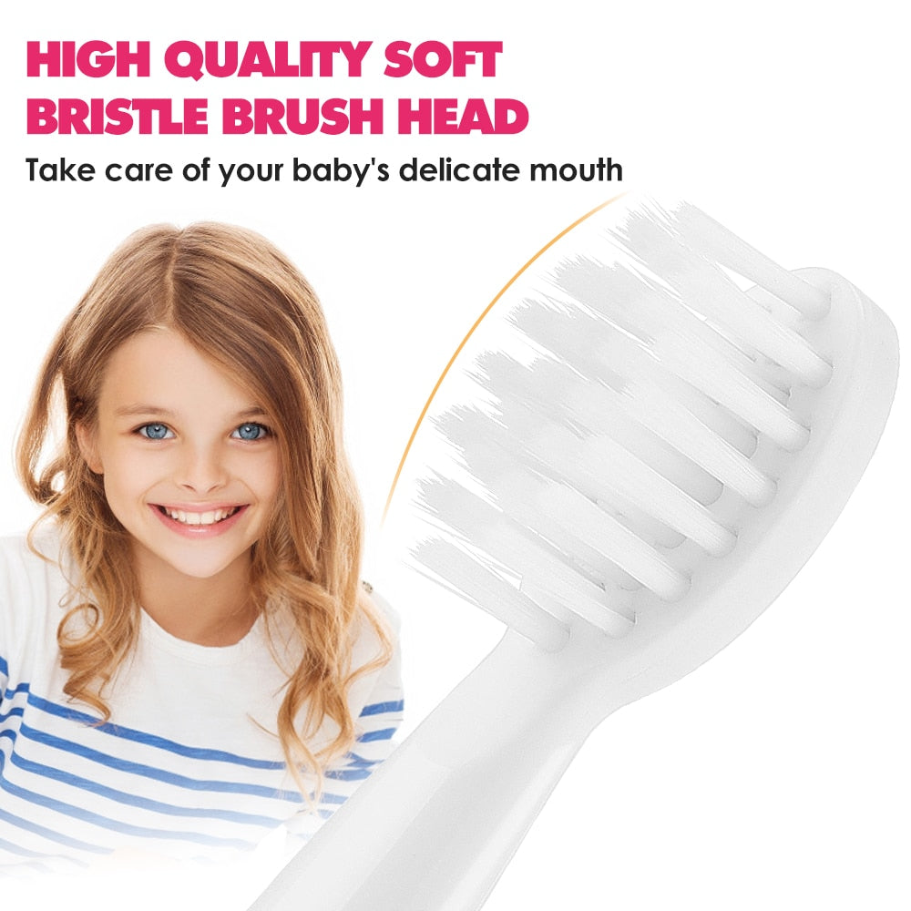 Kids Toothbrush Sonic Electric Tooth Brush Teeth Cleaning Toothbrushes for Cartoon with Heads