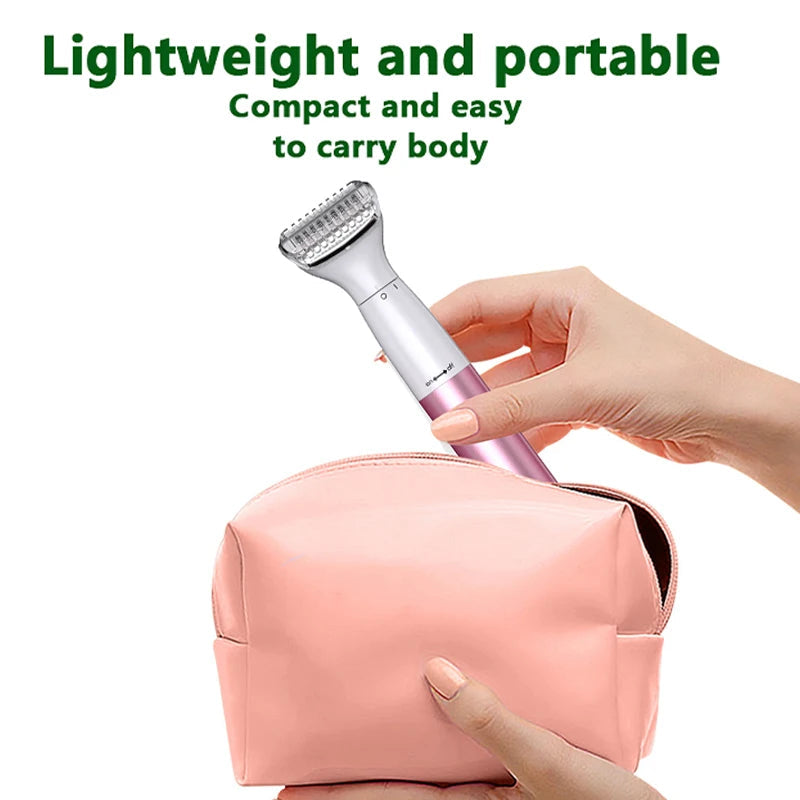 6in1 ladies Intimate Area Precision Shaver Bikini Line Sensitive Shaving Balls Eggs Pubic Hair Shaver Face Nose Beard Trimmer