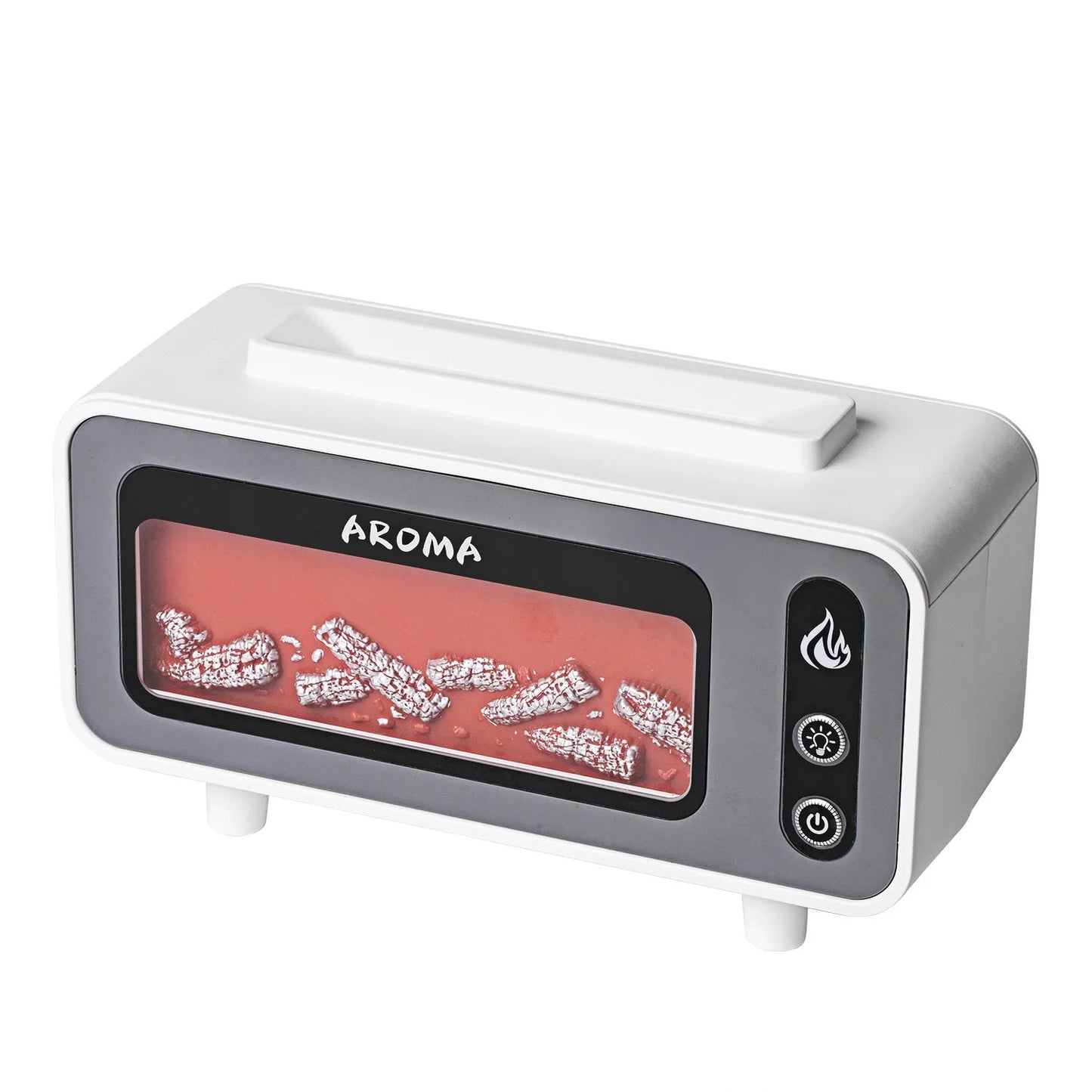 Fireplace Diffuser 7 Colors LED Ultrasonic Aroma Essential Oil 3D Simulated RGB Fire Flame Air Humidifier for Home Office Use