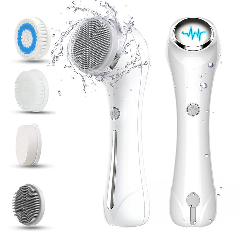 Electric Facial Cleansing Brush EMS Lifting and Introduction Massager Blackhead Removal and Pore Beauty Instrument Facial Skin Care