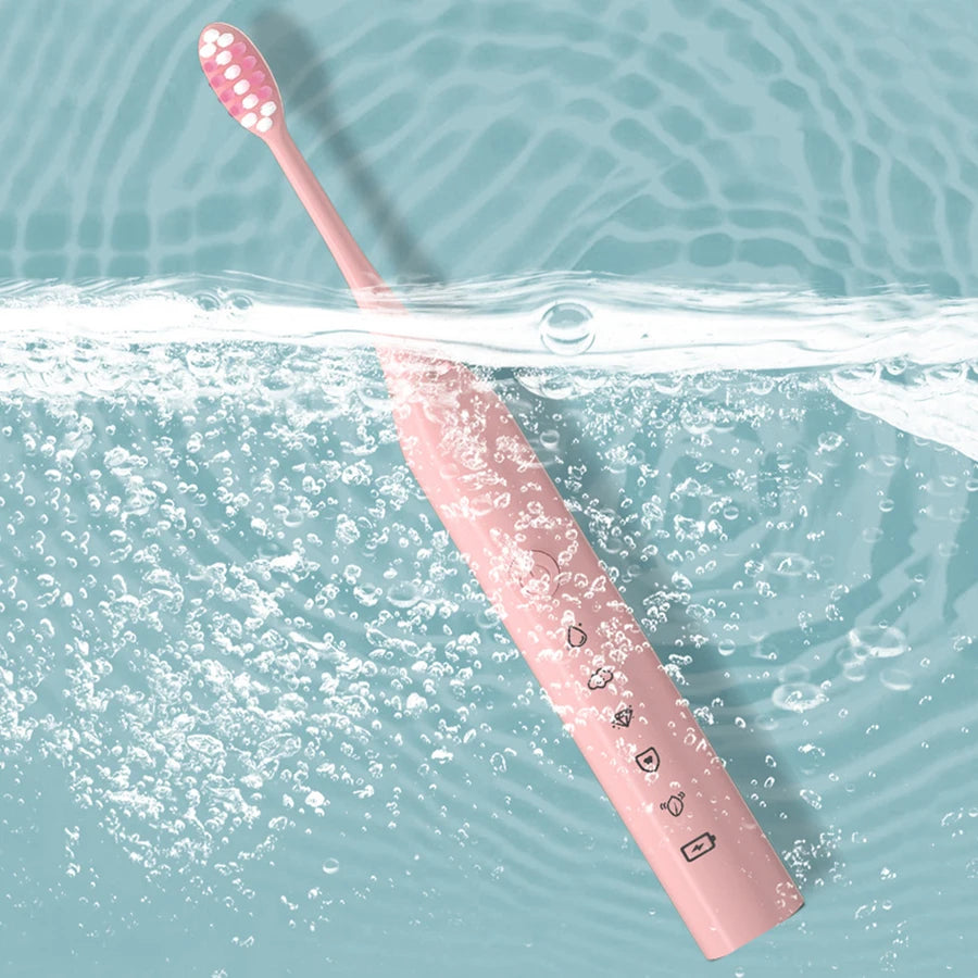 Electric Toothbrush Sonic Toothbrush Rechargeable IPX7 Waterproof 5 Mode Travel Toothbrush with 5 Brush Head best Gift