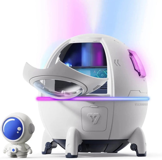 Portable Mini Humidifier Astronaut Space Small Cool Mist Humidifiers 220ML USB Desktop Humidifier with Auto Shut Off Night Light