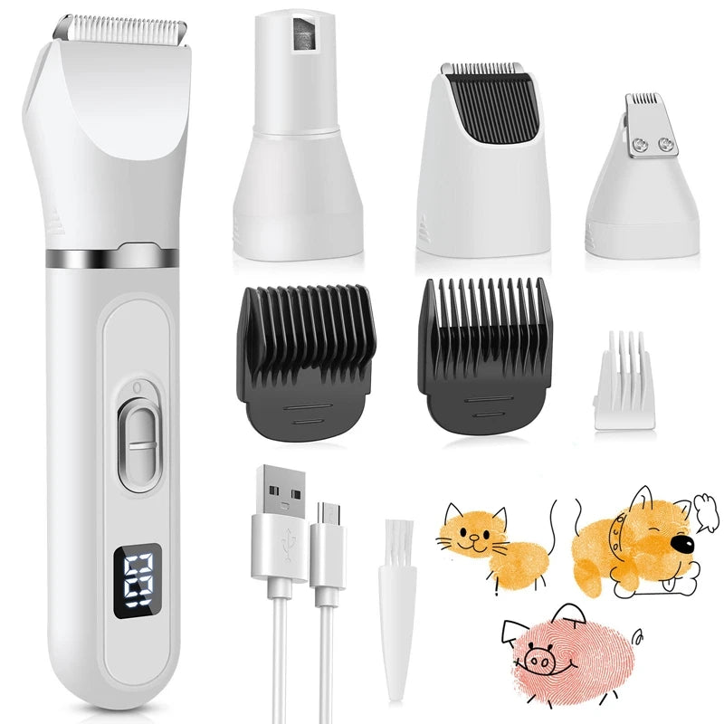 1 Set Electric Pet Nail Drill Multifunctional Pet Low Noise And Vibration In Use