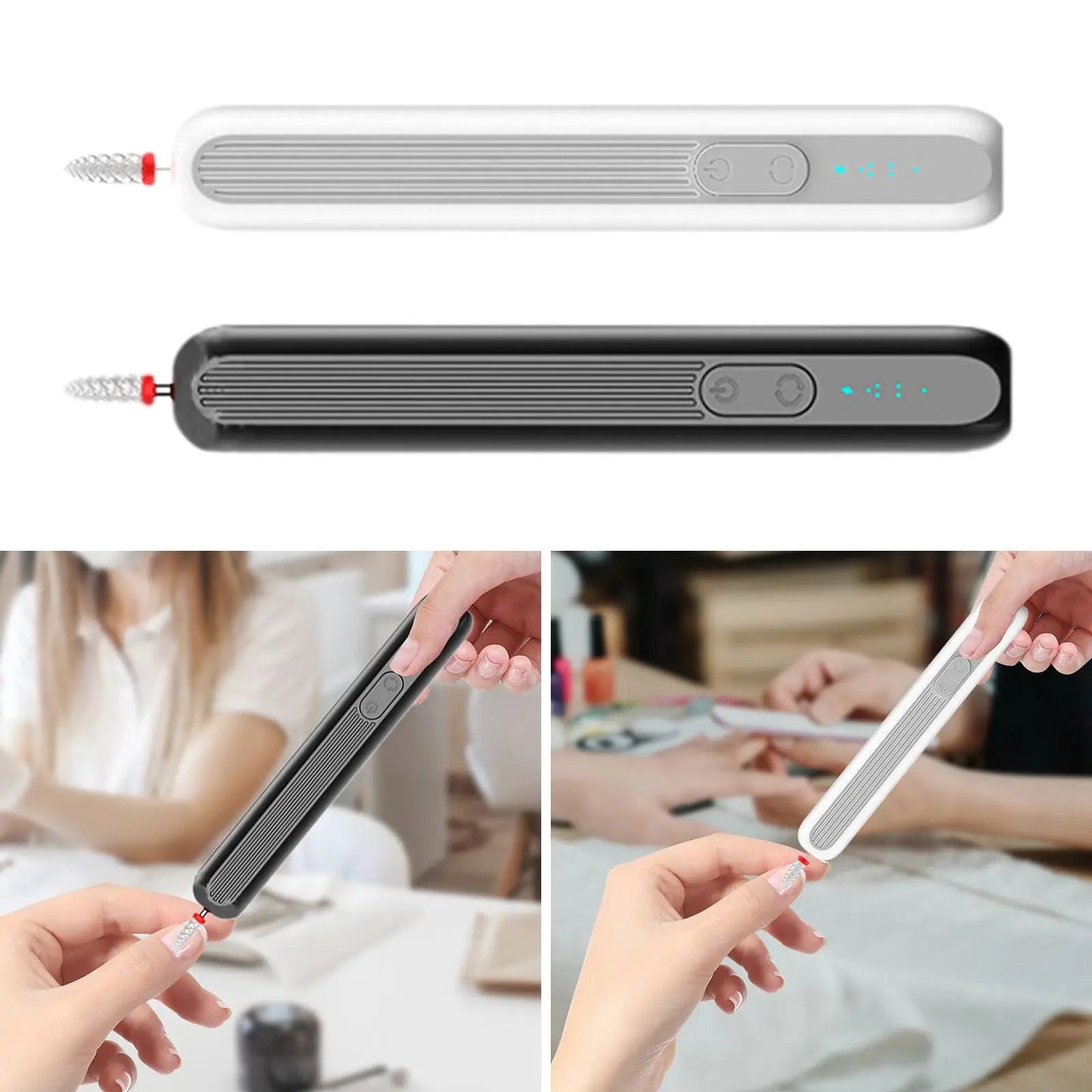Electric Nail File Machine Professional 15000RPM Drill Machine Portable for Removing Manicure Sanding Polishing Home Salon Use