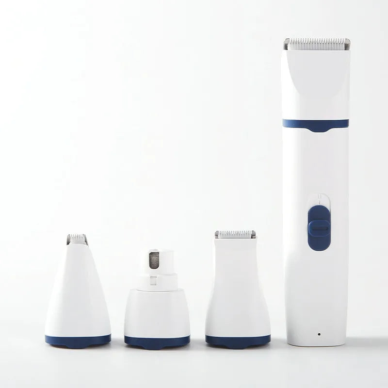 Dog Hair Clippers Grooming For Nail Cutter 4-In-1 Cordless Electric Trimmer Low Noise USB Rechargeable Pet Clippers