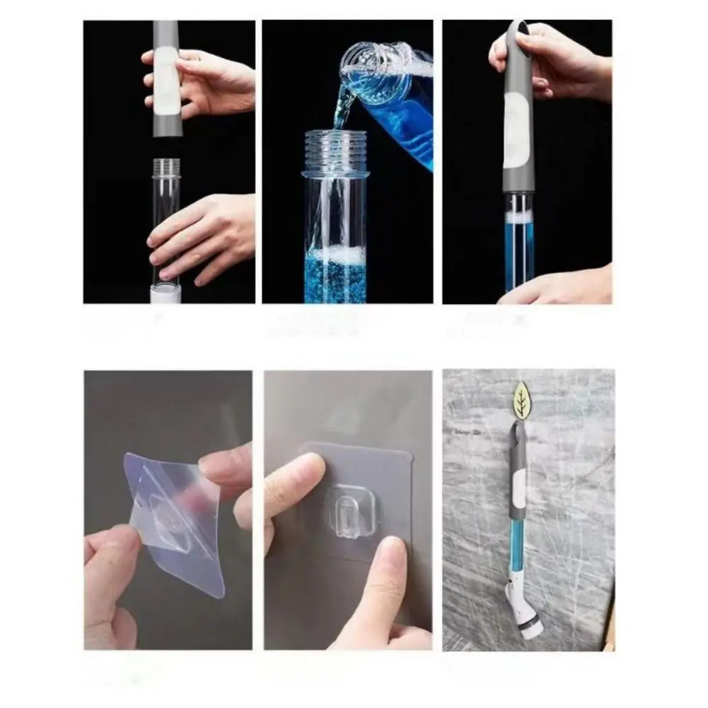 Electric Cleaning Brush With Long Handle Automatic Rotation Extension Cordless Multifunctional Cleaning Brush