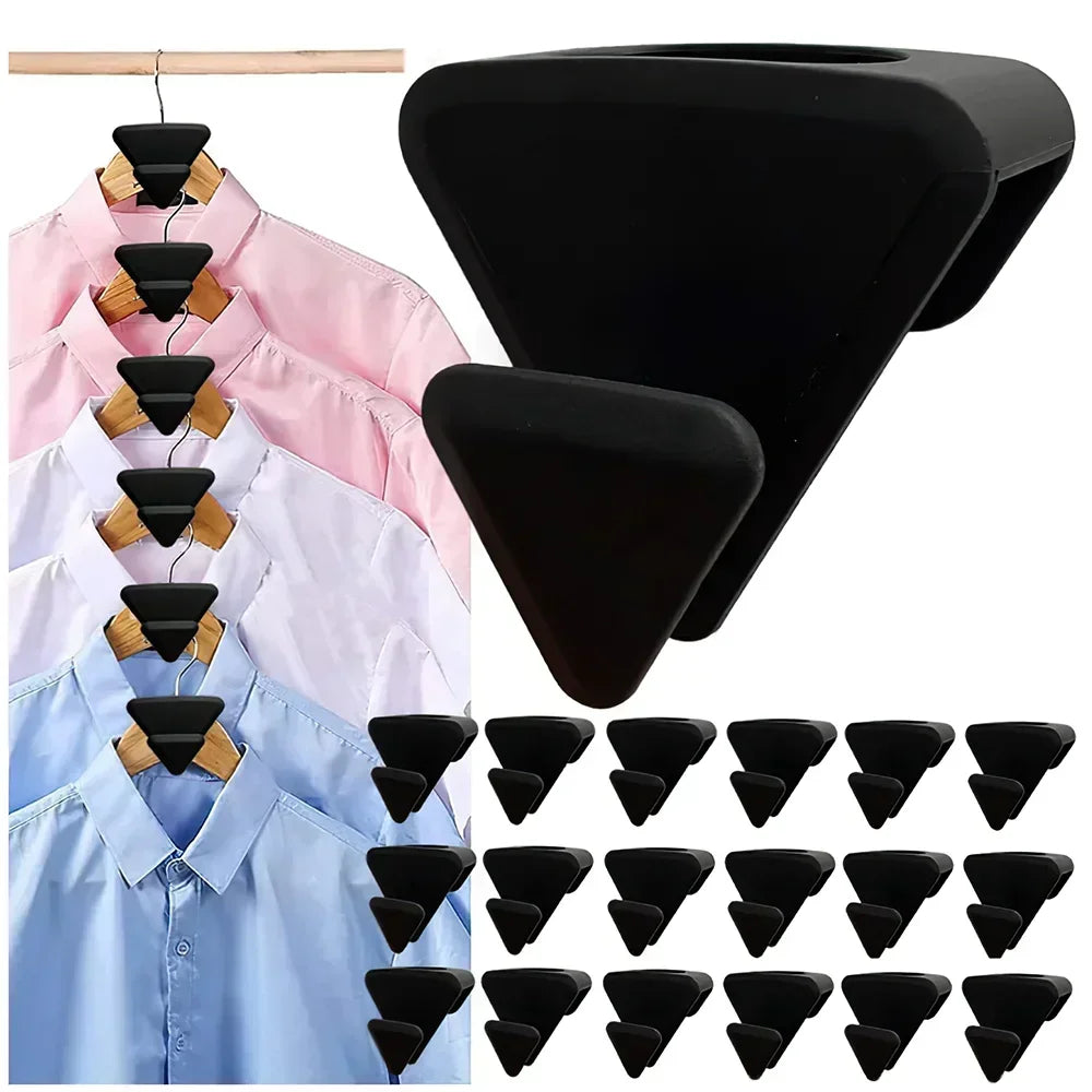 Clothes Hanger Connector Hooks Triangles Closet Extender Hangers Heavy Duty Space Saving Cascading Clothes Organizer