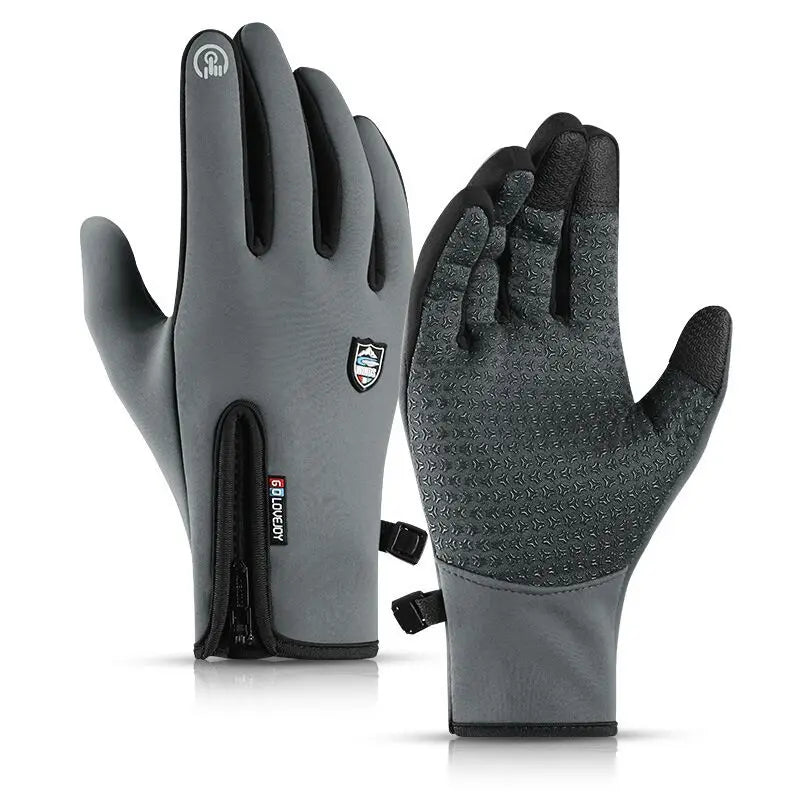 Winter Thermal Gloves Waterproof Windproof Outdoor Sports Warm Cycling Gloves Full Finger Touch Screen Glove Men Women