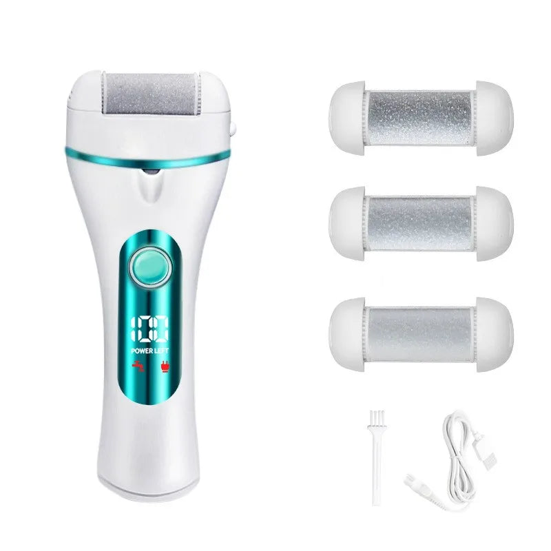 Electric Foot File Digital Display Electric USB Waterproof Washing and Grinding Pedicure To Remove Calluses and Dead Skin