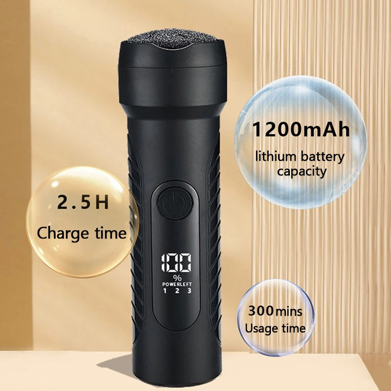 Charged Electric Foot File for Heels Grinding Pedicure Tools Professional Foot Care Tool Dead Hard Skin Callus Remover