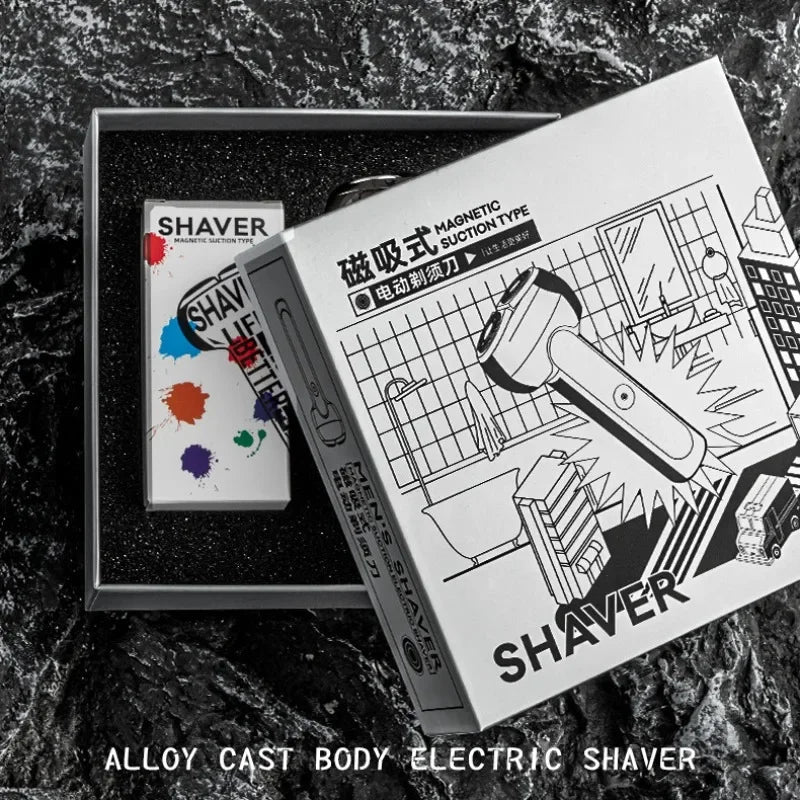 Electric Shaver Beard Hair Trimmer Washable Type-C Rechargeable Clipper Shaving Beard Machine Facial Epilator Gift