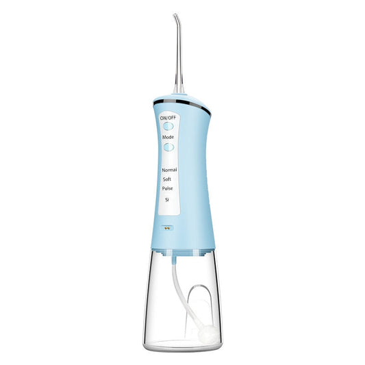 Oral Irrigator Rechargeable USB Water Flosser Portable Dental Water Jet Floss Pick Waterproof 300ML Teeth Cleaner 4 Nozzles