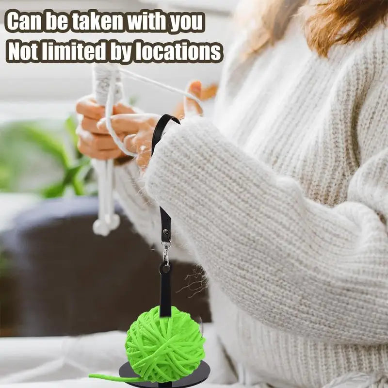 String Dispenser Holder Acrylic Detachable Wrist Yarn Holder Reusable Yarn Minder for Home Lightweight Yarn Ball Holder