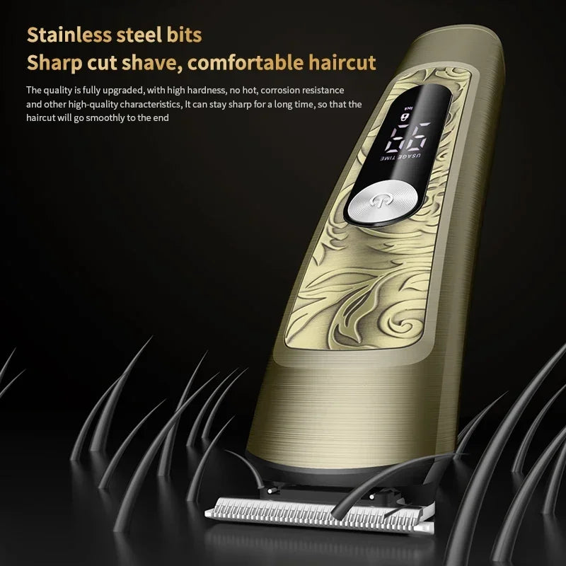 6 in 1 Multi-functional Waterproof Hair Clipper Ears Nose Hair Trimmer Electric Shaver Men's Grooming Tools