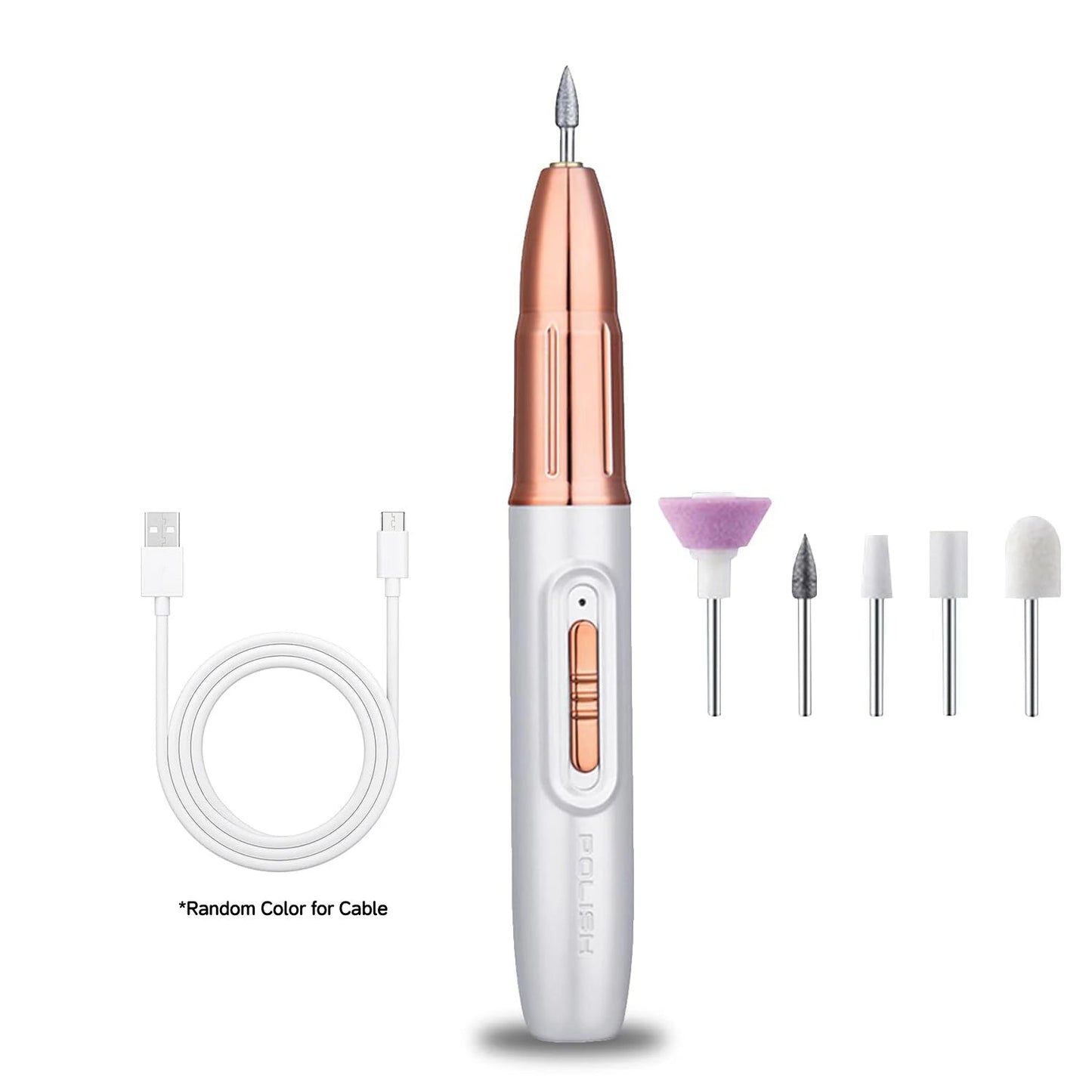 Rechargeable Electric Nail File for Beginner Portable Electric Nail Drill for Home Manicure