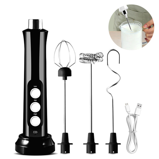 3 in 1 Milk Frother Electric Milk Foamer Coffee Blender Portable Mini Mixer Kitchen Foam Machine Blower Cappuccino Maker Beater
