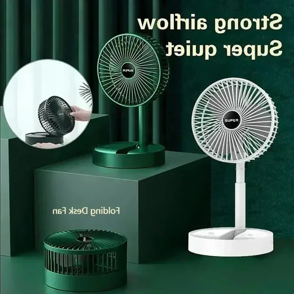 Small Fan Retractable USB Portable Mute ventilateur portable Multifunction Desktop Circulation Small Air Cooler Handheld Fan