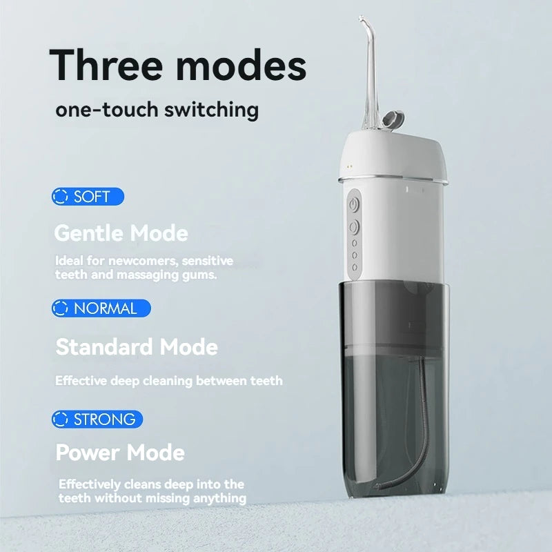 Water Floss Oral Irrigator Rechargeable Portable Dental Water Jet Home Travel Electric Tooth Cleaning Device