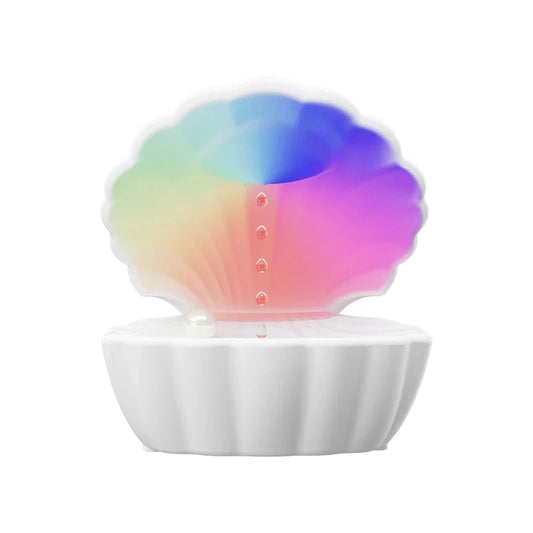 Portable Bluetooth Speaker Shell Design with Colorful Atmosphere Light Heavy Bass Bedroom Music Player Auto Power Off Humidifier
