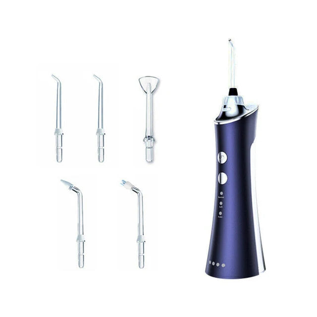 Portable Electric Oral Irrigator Waterproof USB Rechargeable Dental Water Flosser Water Jet Teeth Cleaner 5 Nozzles