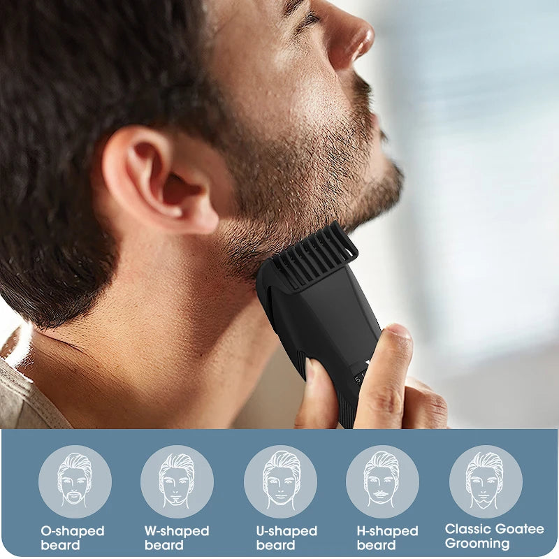 Men's Electric Groin Hair Trimmer Pubic Hair Trimmer Body Grooming Clipper Bikini Epilator Rechargeable Shaver Razor