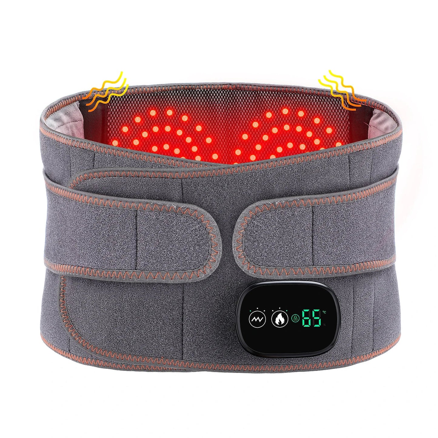 Heat Lumbar Brace Support Massager Waist Massager Back Belt Herniated Disc Scoliosis Back Pain Relief Spine