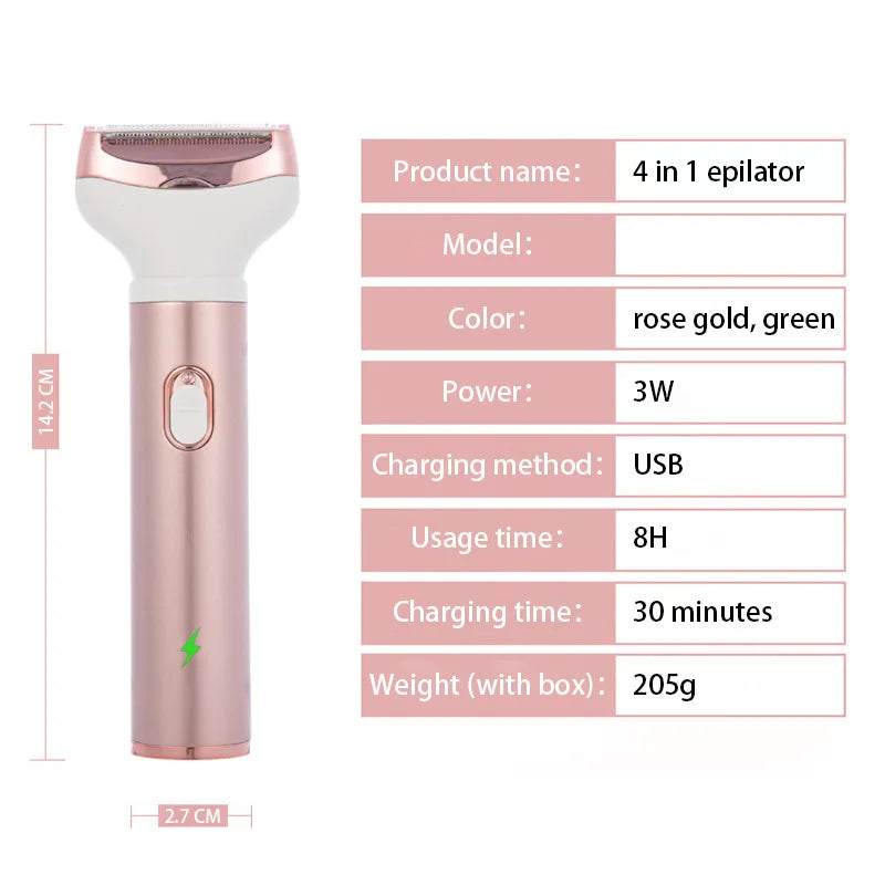 Women Razor Shaver Beauty Instrument Body Epilator Nose Hair Removal Machine Lady Shaver Eyebrow Trimming Knife