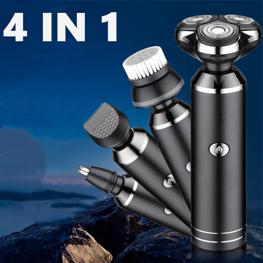 Men Electric Shaver Epilator Nose Trimmer Rechargeable Face Beard Razor Depilator Facial Hair Removal Shaving Machine