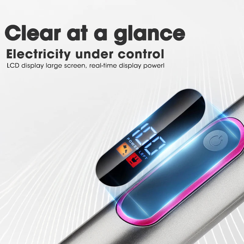 LCD Digital Display Hair Clipper Set Professional Electric Hair Trimmer Hair Cutting Machine Oil Head Carving For Men