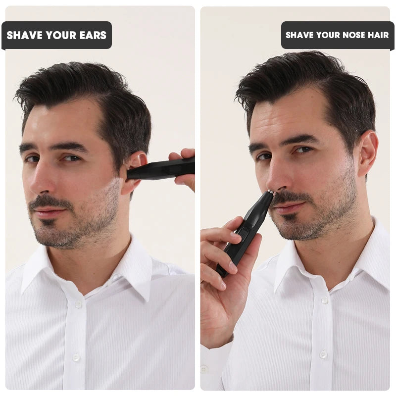 Rotary Blade nose Trimmer Waterproof Shaver Machine IPX5 Waterproof Electric Eyebrow Nose Hair Trimmer For Men