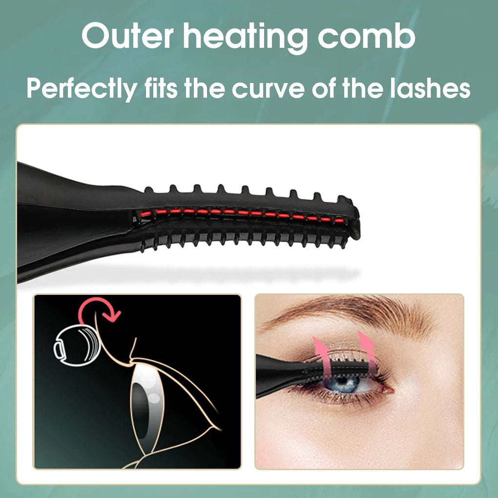 Eyelash Brush Practical ABS Exquisite Eyelash Makeup Tools for Women Electric Eyelash Curler Eyelash Tool
