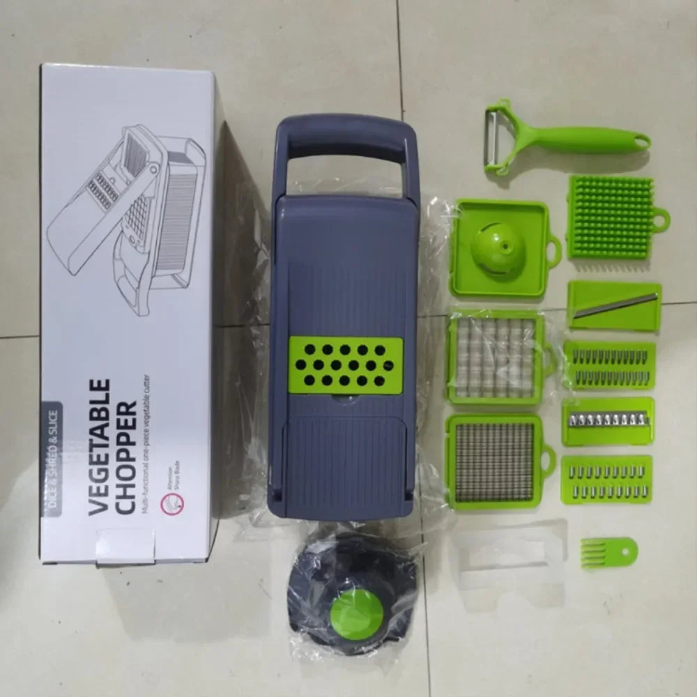 15/22 in 1 Multifunctional Vegetable Chopper Onion Chopper Handle Food Grate Food Chopper Kitchen Vegetable Slicer Dicer Cut