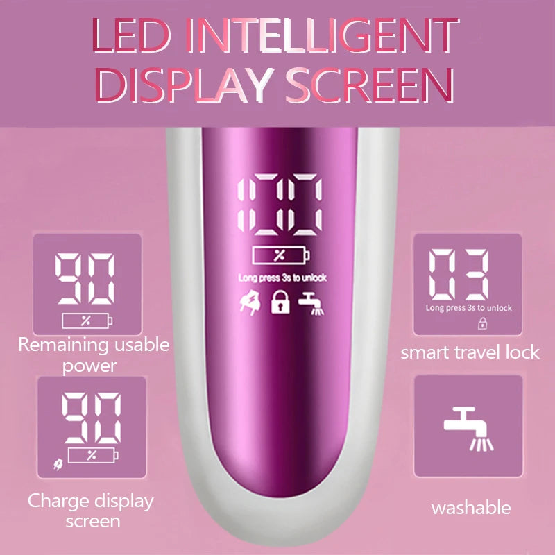 3 in 1 Rechargeable Women Epilator for Face Body Electric Shaver Female Hair Removal Bikini Trimmer Leg Lady Shaver Callus Remover