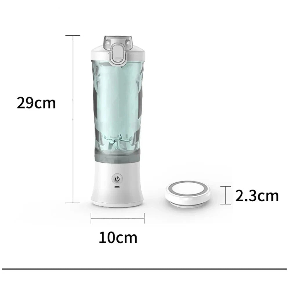 4000mAh Portable Juicer Cup 600ML 10-Leaf Blade Powerful Motor Mini Blender for Shakes Smoothis Blender Mixer Cup Outdoor