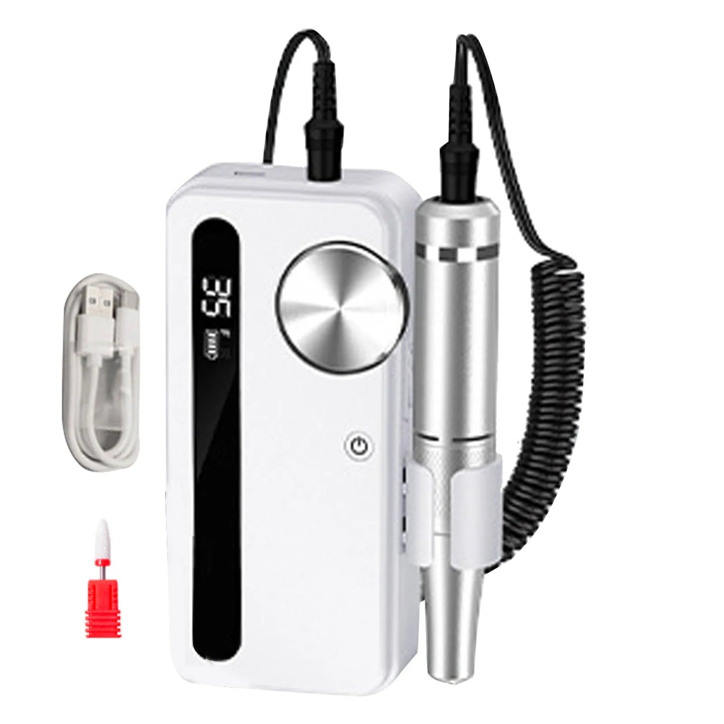 2 In 1 Electric Nail Drill Portable Rechargeable Professional Wireless Electronic Nail File Efile Gradient