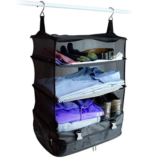 Household Supplies Multifunctional Clothing Travel Storage Three-layer Hanging Bag Travel Storage Bag