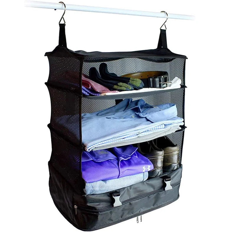 Household Supplies Multifunctional Clothing Travel Storage Three-layer Hanging Bag Travel Storage Bag