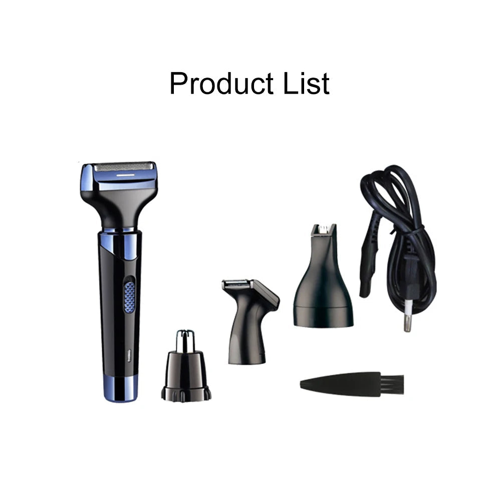Portable Multifunctional Electric Nose Hair Trimmer Hair Cut Clipper Kit Ear Nose Groomer Shaver Safe Face Care Shaving