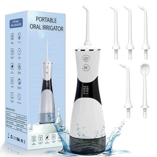 Oral Irrigator Protable Water Flosser for Teeth Whitening Dental Water Jet Pick Mouth Washing Machine Pulse Cleaner Waterproof