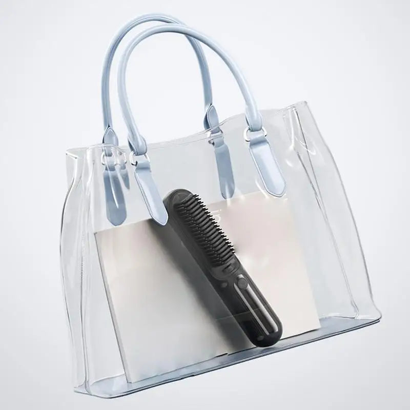 Brush Straightener For Women Negative Ion Hairbrush Straightener Hair Straightening Comb With 4 Temps Fast Heating USB