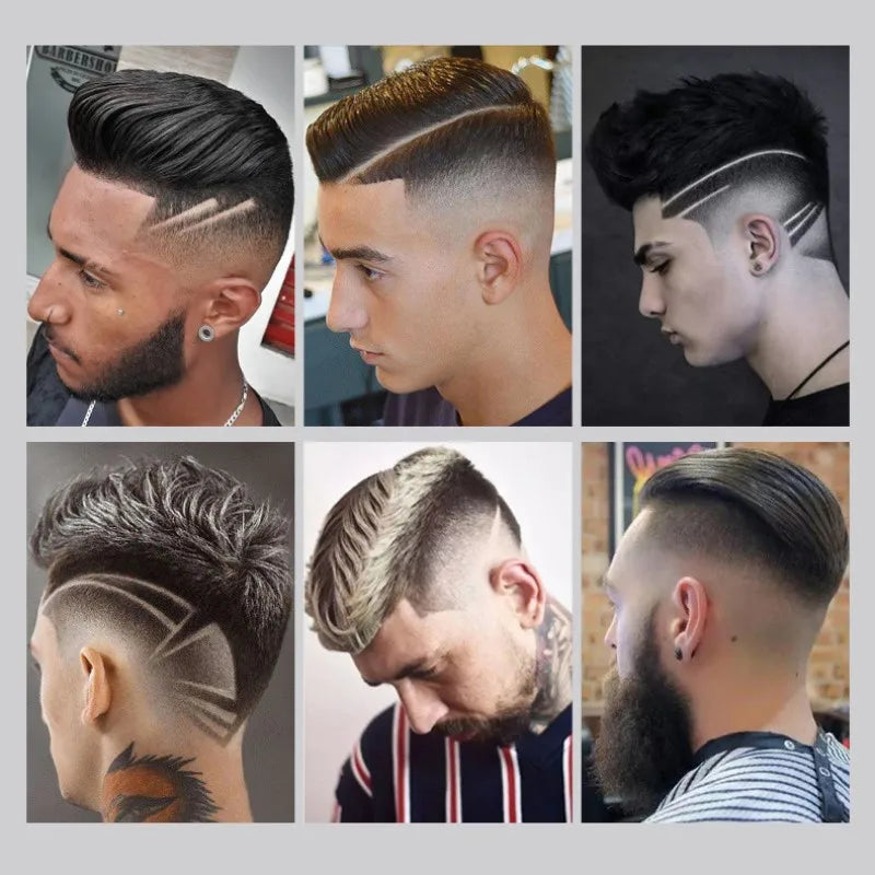 Rechargeable Hair Trimmer for Men Professional Neckline Hair Clipper Beard Electric Edge Hair Cutting Machine