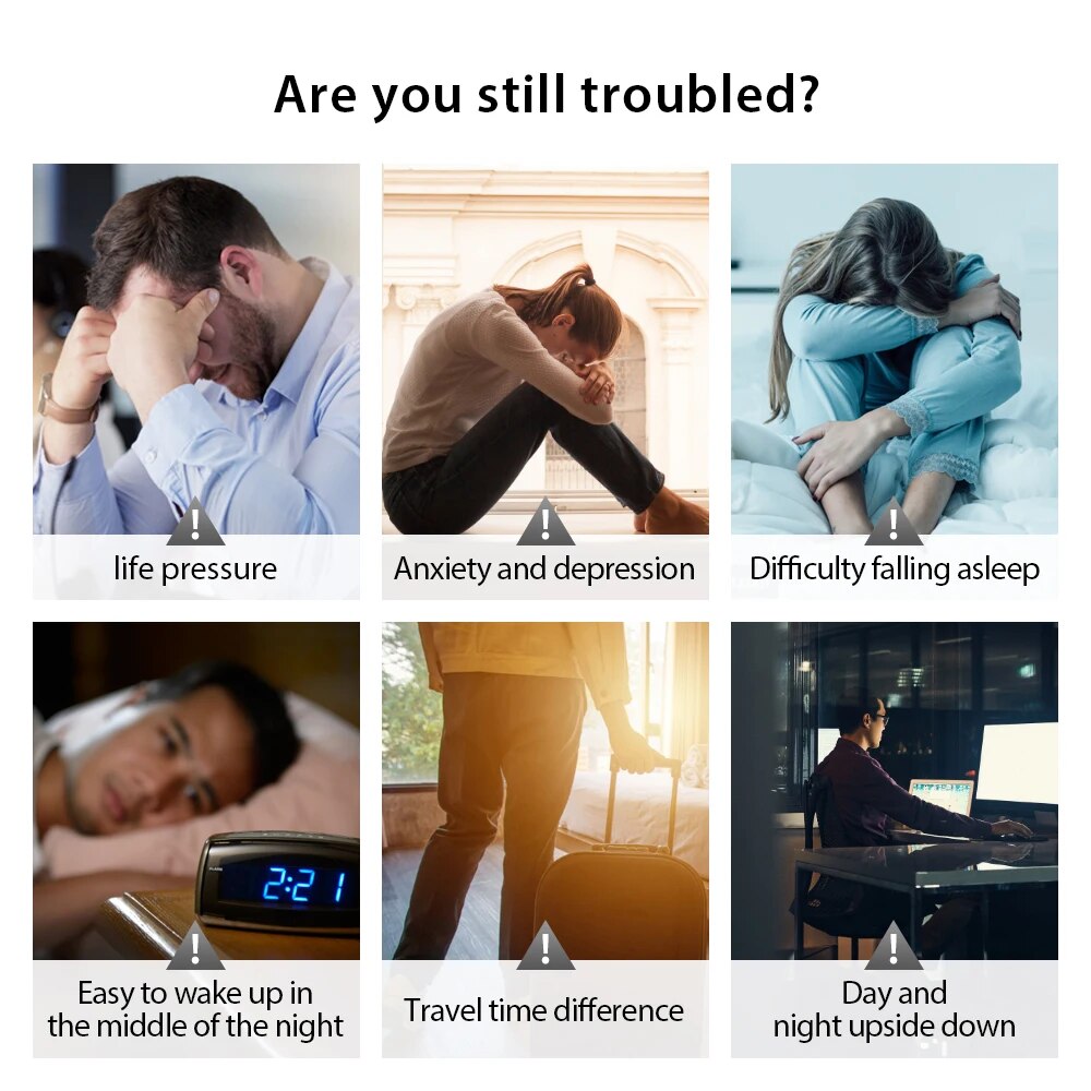 Microcurrent Hand Holding Intelligent Sleep Aid Instrument Hypnosis Instrument Massager and Relax Pressure Relief Sleep Device