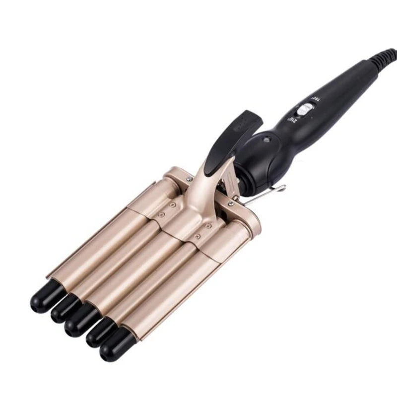 Hair Curling Iron Ceramic Crimpers Wavers Curler Wand Fast Heating five Barrels Hair Waver Tools