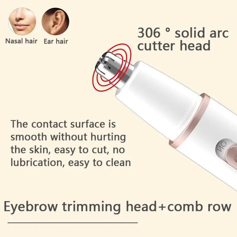 4 in 1 Multifunction Women Hair Removal Electric Shaping Female Shaving Machine Mini Shaver Trimmer Razor for Eyebrow Underarm