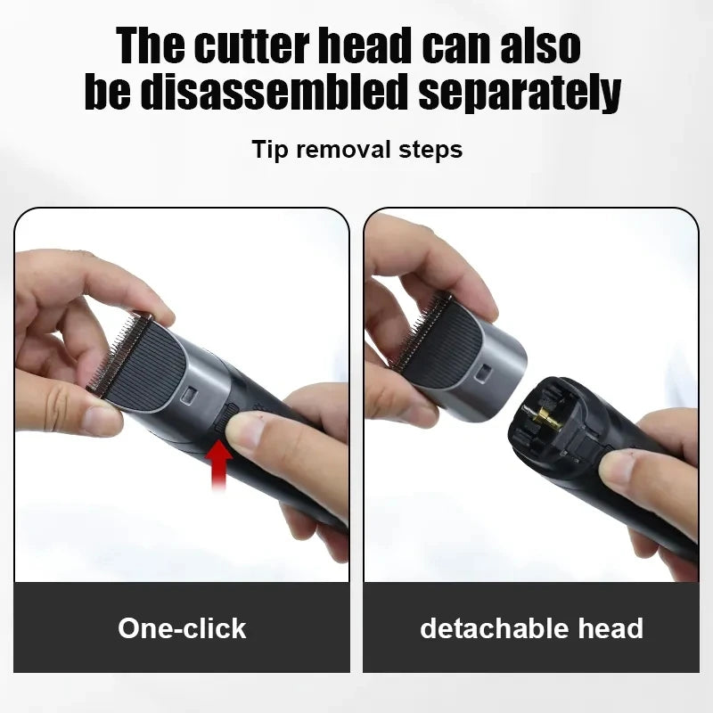 Professional High Power Hair Cutting Machine Nose Hair Trimmer Set Electric Hair Clipper With Storage Bag