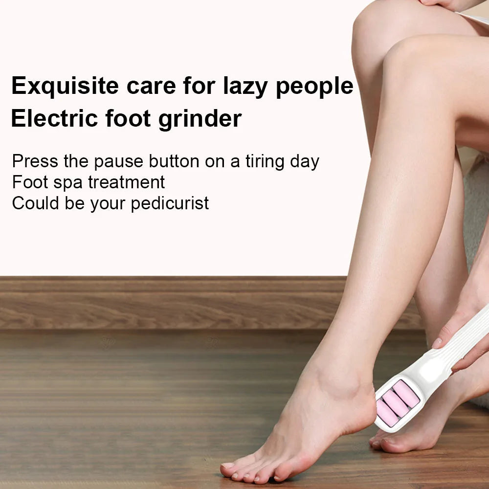 Professional Electric Foot Dead Skin Remover Long Handle Foot File Callus Remover Exfoliating Heels Grinder Pedicure Tools